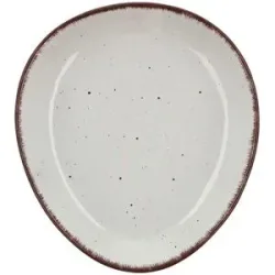Peill+Putzler Dessertteller dreieckig 23 cm  Siena ¦ weiß ¦ Steinzeug/Steingut