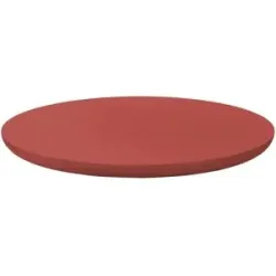 SCHÖNER WOHNEN Kollektion Tablett  Henri ¦ rot ¦ Holz ¦ Maße (cm): H: 3  Ø: 40