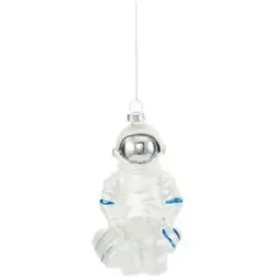 HOME STORY Weihnachtsbaumschmuck Astronaut   ¦ silber ¦ Glas,Aluminium ¦ Maße
