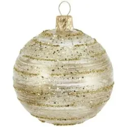 Höffner Weihnachtsbaumkugel   ¦ gold ¦ Glas Ø: 7