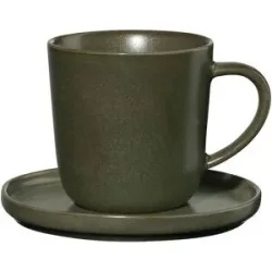 ASA SELECTION Espressotasse mit Unterteller   ¦ grün ¦ Porzellan ¦ Maße (cm): H: