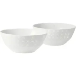 JOOP! Schale 2er-Set   ¦ weiß ¦ Porzellan ¦ Maße (cm): B: 13 H: 5,5
