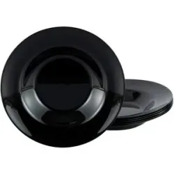 CreaTable Pastateller  Italien ¦ schwarz ¦ Glas ¦ Maße (cm): B: 32 H: 13,5