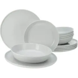 CreaTable Tafelservice  Chef Collection ¦ weiß ¦ Porzellan ¦ Maße (cm): B: 21 H: