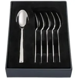 JOOP! Espressolöffel 6er-Set   ¦ silber ¦ Edelstahl ¦ Maße (cm): B: 11 H: 11