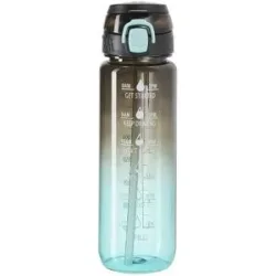 KHG Trinkflasche   ¦ schwarz ¦ Kunststoff ¦ Maße (cm): B: 7 H: 7 T: 25.0