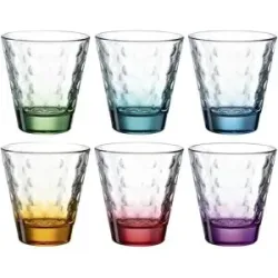 LEONARDO 6er-Gläserset 6er Set Optic ¦ mehrfarbig ¦ Glas ¦ Maße (cm): B: 8,5 H: