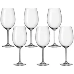 LEONARDO 6er-Gläserset  Daily ¦ transparent/klar ¦ Glas ¦ Maße (cm): B: 9,5 H: