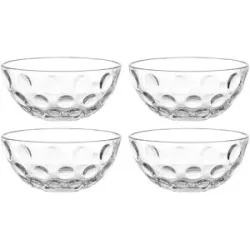 LEONARDO 4er-Schalenset  Cucina Optic ¦ transparent/klar ¦ Glas ¦ Maße (cm): B:
