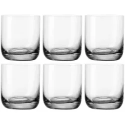 LEONARDO 6er-Gläserset  Daily ¦ transparent/klar ¦ Glas ¦ Maße (cm): B: 7,7 H: 9