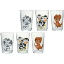 Ritzenhoff & Breker Becherset  6-teilig   ¦ mehrfarbig ¦ Glas ¦ Maße (cm): H: 25