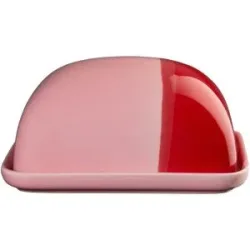 ASA SELECTION Butterdose Joy   ¦ rot ¦ Porzellan ¦ Maße (cm): B: 15,5 H: 7 T: