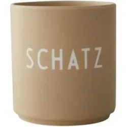 DESIGN LETTERS Becher   ¦ beige ¦ Porzellan ¦ Maße (cm): H: 8,5  Ø: 8