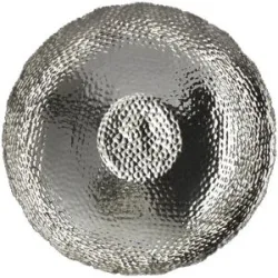 HOME STORY Deko Schale   ¦ silber ¦ Aluminium ¦ Maße (cm): H: 10,2  Ø: 38