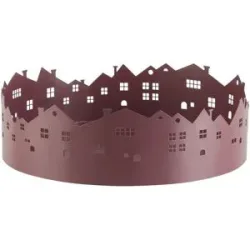 HOME STORY Deko Tablett   ¦ lila/violett ¦ Metall ¦ Maße (cm): H: 7,6  Ø: 25