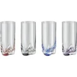 Peill+Putzler Longdrinkglas  4er-Set  Fiesta ¦ mehrfarbig ¦ Maße (cm): H: 14,5