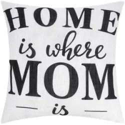 LAVIDA Kissen  Home is where Mom is ¦ weiß ¦ Maße (cm): B: 45