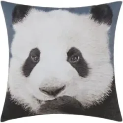 Höffner Dekokissen  Panda ¦ weiß ¦ Maße (cm): B: 45 T: 15.0