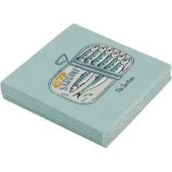 Höffner Servietten  12er Pack   ¦ blau ¦ Papier ¦ Maße (cm): B: 16,5 H: 3 T: 16.5
