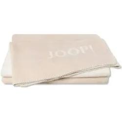 JOOP! Wohndecke Uni Doubleface   ¦ beige ¦ Baumwollmischgewebe ¦ Maße (cm): B: