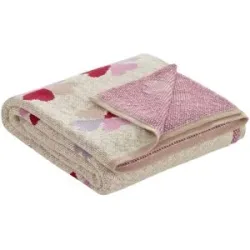 como Plaid  Herzen ¦ 100% Baumwolle ¦ Maße (cm): B: 130