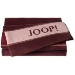 JOOP! Wohndecke   ¦ rot ¦ 100% Baumwolle ¦ Maße (cm): B: 150 H: 1