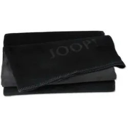 JOOP! Wohndecke   ¦ schwarz ¦ 100% Baumwolle ¦ Maße (cm): B: 150 H: 1