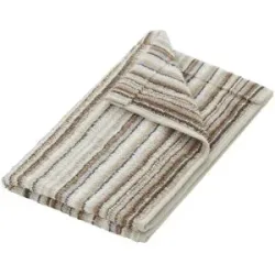 como Gästetuch  Jacquard Streifen ¦ braun ¦ Maße (cm): B: 30