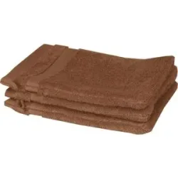 SCHÖNER WOHNEN Kollektion Waschhandschuh 3er-Set   ¦ braun ¦ Maße (cm): B: 16 H: