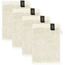 SCHÖNER WOHNEN Kollektion Waschhandschuh 4er-Set   ¦ weiß ¦ Maße (cm): B: 16 H: