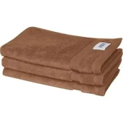 SCHÖNER WOHNEN Kollektion Gästehandtuch 3er-Set   ¦ braun ¦ Maße (cm): B: 30 H: