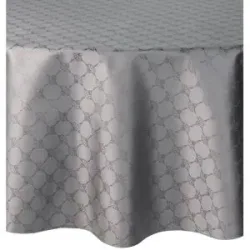 JOOP! Tischdecke Cornflower Allover   ¦ grau ¦ Naturfaser Ø: 160