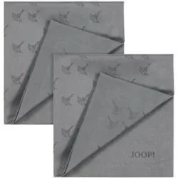 JOOP! Servietten 2er-Set Faded Corn.   ¦ silber ¦ Naturfaser ¦ Maße (cm): B: 50