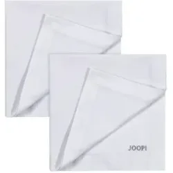 JOOP! Servietten 2er-Set Stitch   ¦ silber ¦ Naturfaser ¦ Maße (cm): B: 50