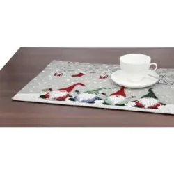 como Platzset  Weihnachten ¦ grau ¦ Baumwollmischgewebe ¦ Maße (cm): B: 32