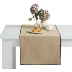 Höffner Tischläufer  Uni ¦ braun ¦ 100% Baumwolle ¦ Maße (cm): B: 45