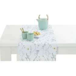 como Tischläufer  Streublumen ¦ mehrfarbig ¦ Synthetik ¦ Maße (cm): B: 40