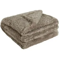 como Fleecedecke  Teddy ¦ braun ¦ Synthetik ¦ Maße (cm): B: 150
