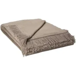como Wohndecke mit Fransen  Sophia ¦ beige ¦ Maße (cm): B: 150
