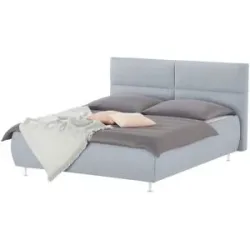 meinBett Polsterbettgestell  Fara ¦ grau ¦ Maße (cm): B: 222 H: 102