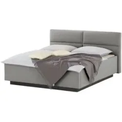 meinBett Polsterbettgestell  Fara ¦ grau ¦ Maße (cm): B: 202 H: 102