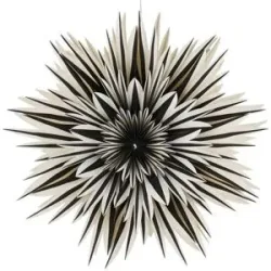 Höffner Anhänger Schneeflocke   ¦ schwarz ¦ Papier ¦ Maße (cm): H: 17  Ø: 64