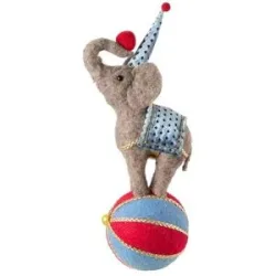 Höffner Deko Zirkus Elefant   ¦ blau ¦ Filz,Schaumstoff ¦ Maße (cm): B: 14 H: 28 T: 10.0