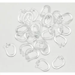 buttinette Faltenleghaken, Größe: 1 x 1,5 cm, Inhalt: 25 Stück