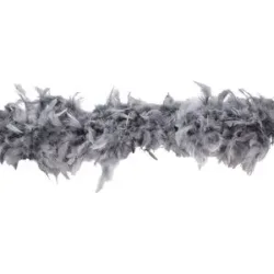 Federboa, grau, 90 g, 1,80 Meter