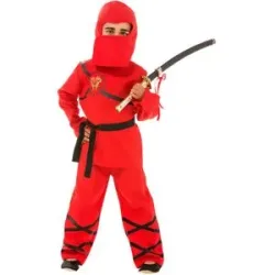 Ninja-Kostüm für Kinder, rot