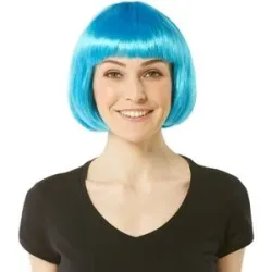 Bob-Perücke, türkis