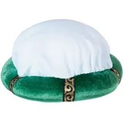 Kinder-Turban, grün/weiß
