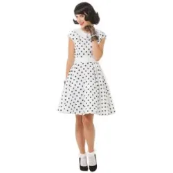 Rock'n'Roll-Kleid, weiß