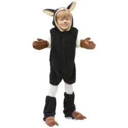 buttinette Schaf-Kostüm für Kinder, schwarz